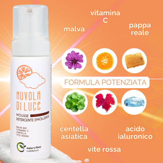 Amber's Place Nuvola di Luce – Mousse Detergente Emolliente – immagine 2
