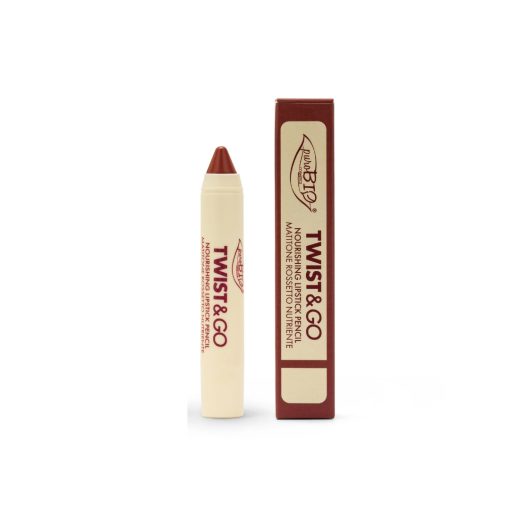 puroBIO Cosmetics TWIST & GO – Matitone Rossetto 506 Malva Scuro