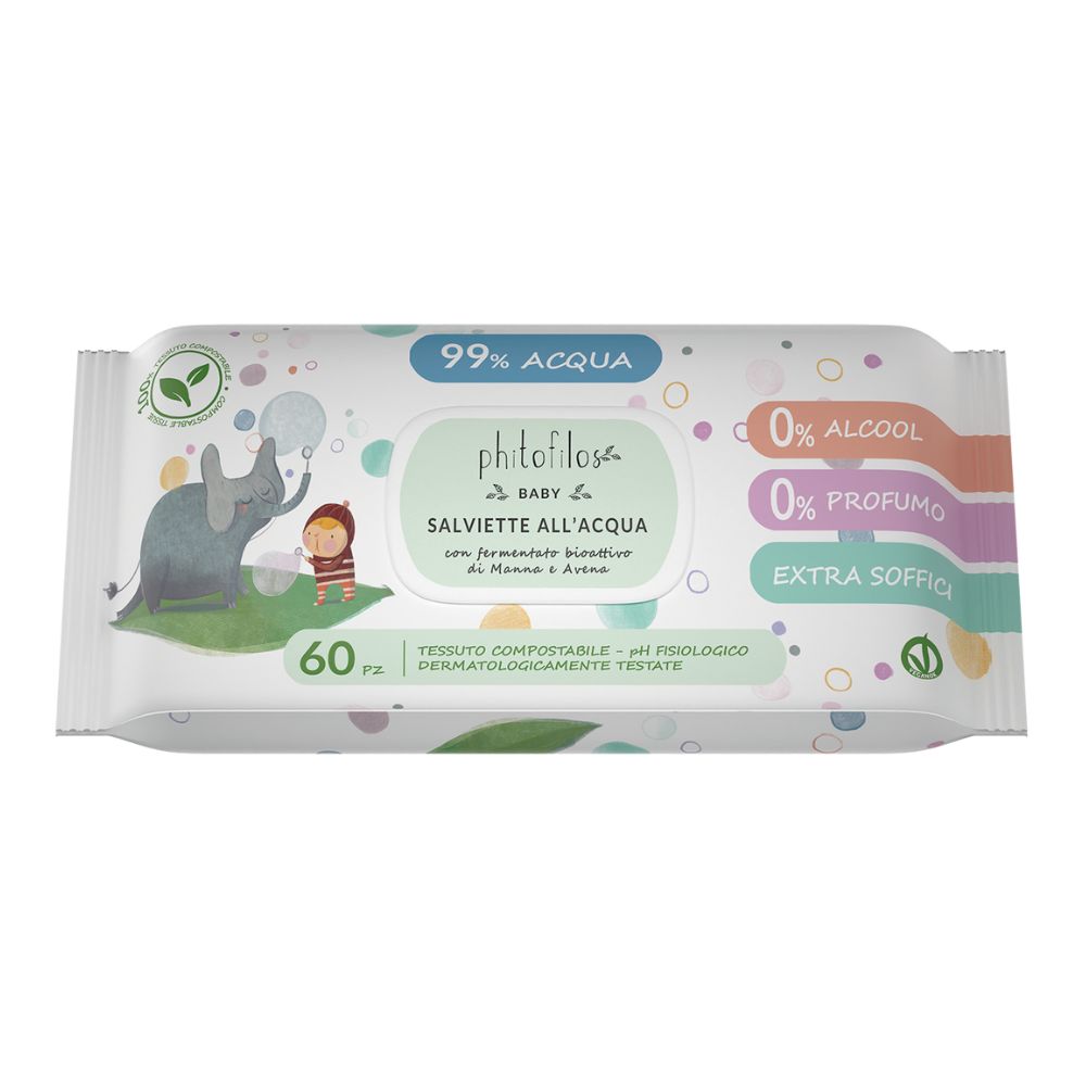 Phitofilos Baby Salviette all'Acqua