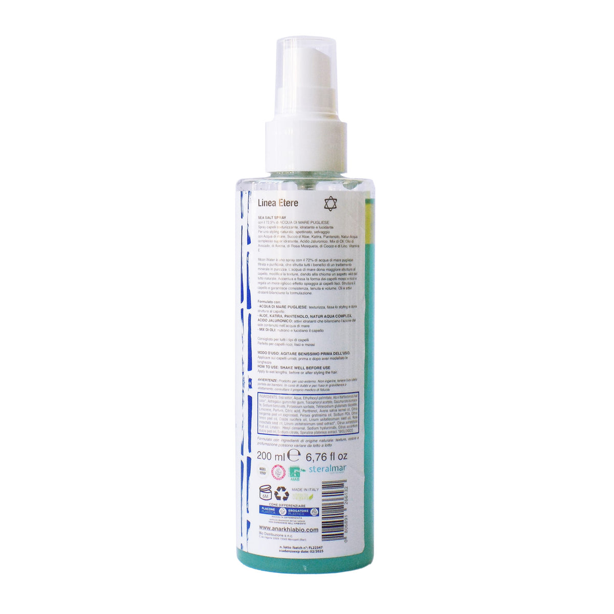 MOON WATER – Sea Salt Spray Bifasico – Anarkhia Bio, immagine 2