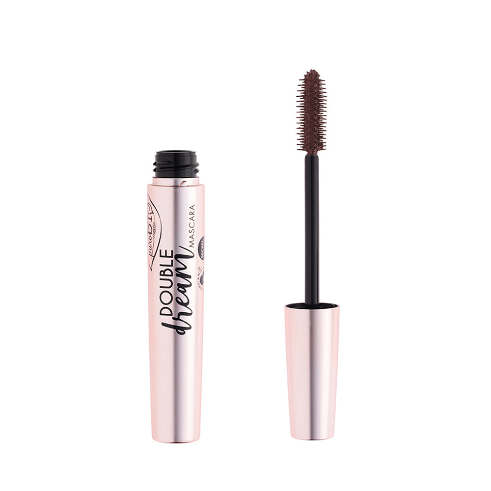 puroBIO Cosmetics Mascara Double Dream Marrone