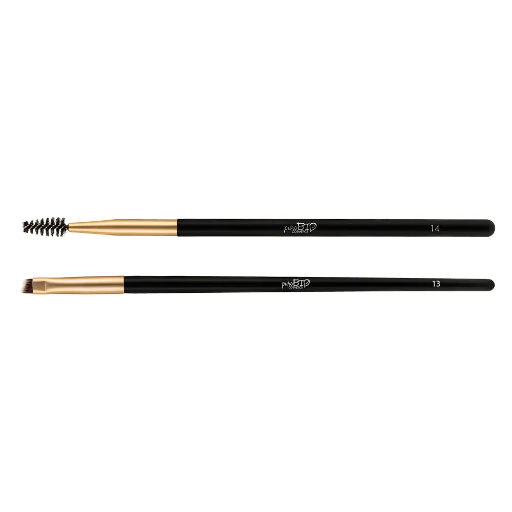 puroBIO Cosmetics Kit Pennelli Sopracciglia n.13 + n.14
