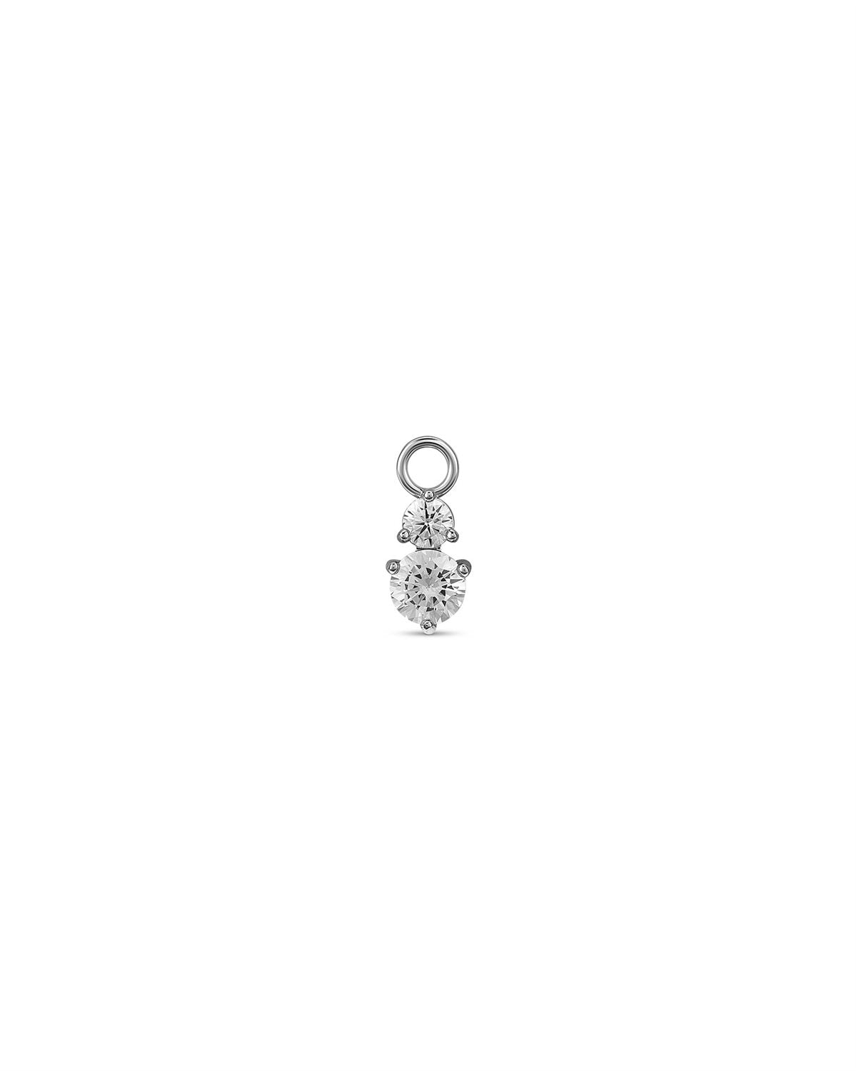 Charm Monica Argento Bianco