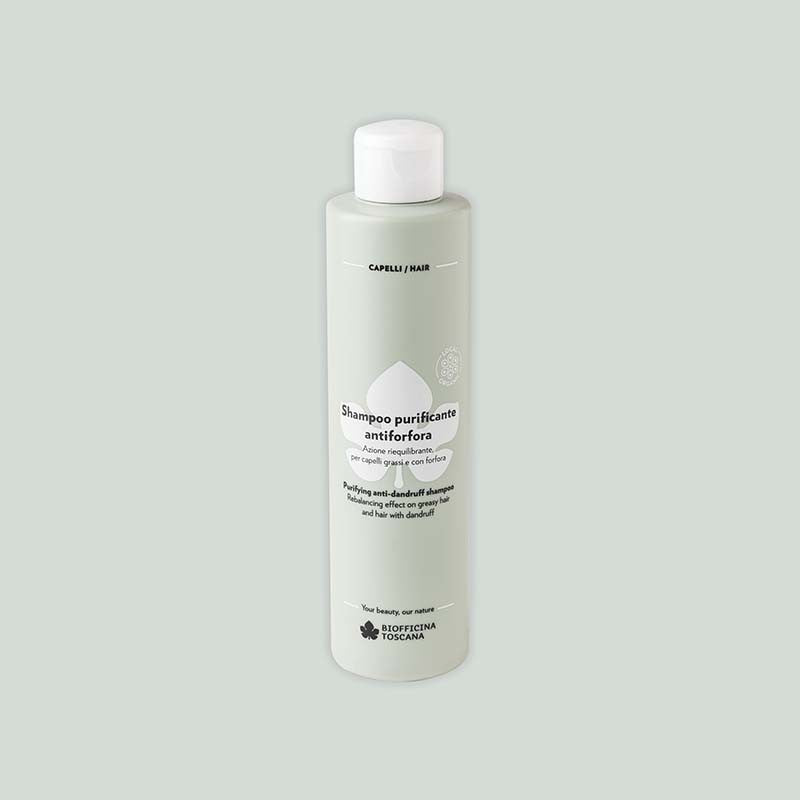 Shampoo purificante antiforfora Biofficina Toscana