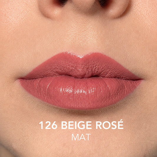 Rouge à Lèvres Mat 126 Beige Rosé - tonalità sulle labbra
