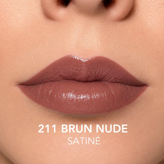 Rouge à Lèvres Satiné 211 Brun Nude - tonalità sulle labbra