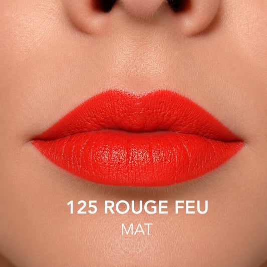 Rouge à Lèvres Mat 125 Rouge Feu - tonalità sulle labbra