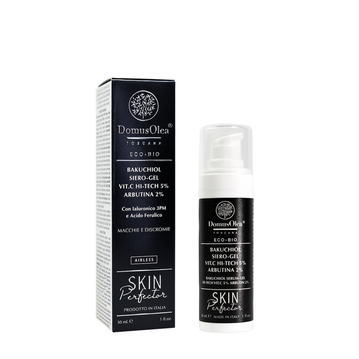 Bakuchiol Siero-Gel Vitamina C Hi-Tech 5% + Arbutina 2% – Domus Olea Toscana