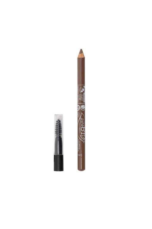 puroBIO Cosmetics Matita Sopraccigliare con Scovolino 27 Cenere