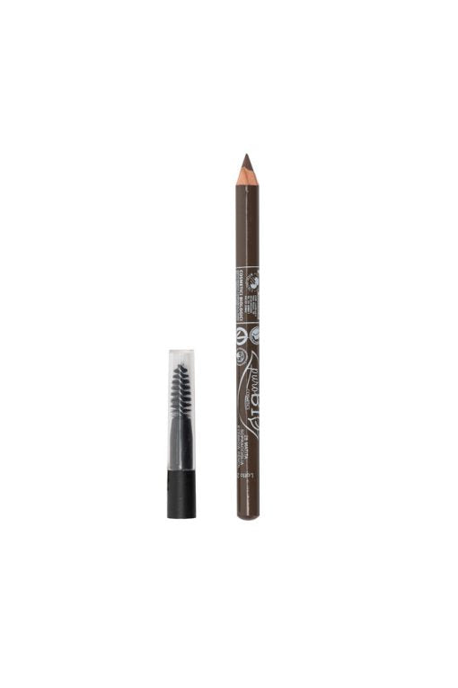 puroBIO Cosmetics Matita Sopraccigliare con Scovolino 28 Tortora Scuro