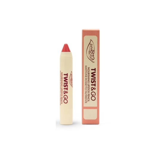 puroBIO Cosmetics TWIST & GO – Matitone Rossetto 501 Rosa Universale