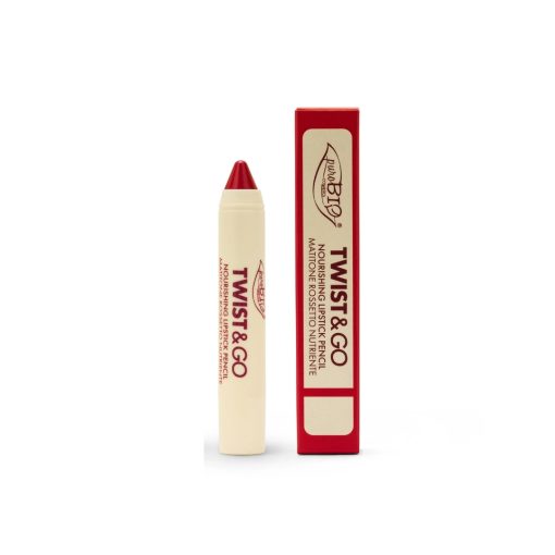 puroBIO Cosmetics TWIST & GO – Matitone Rossetto 505 Rosso Lampone