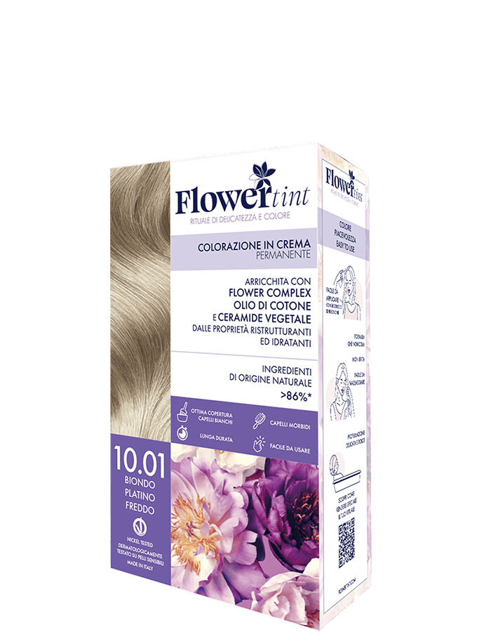 FlowerTint 10.01 Biondo Platino Freddo colorazione permanente