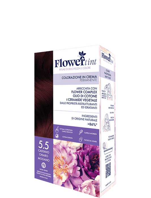 FlowerTint 5.5 Castano Chiaro Mogano colorazione permanente