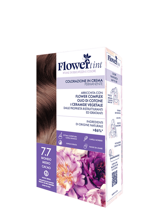 FlowerTint 7.7 Biondo Medio Cacao colorazione permanente
