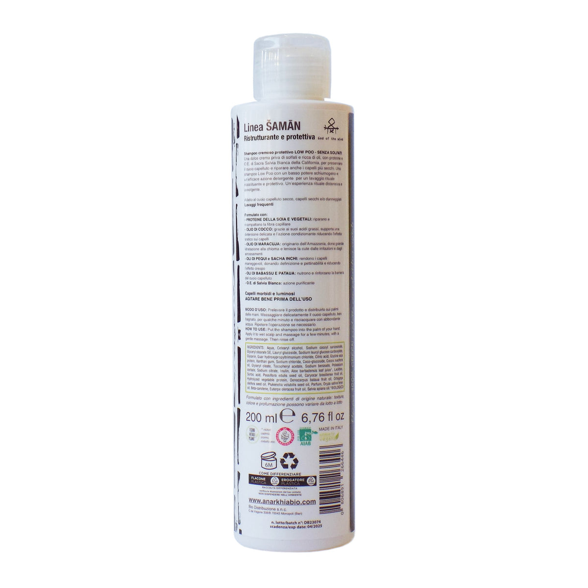 WASH – Shampoo Low Poo – Anarkhia Bio, immagine 2