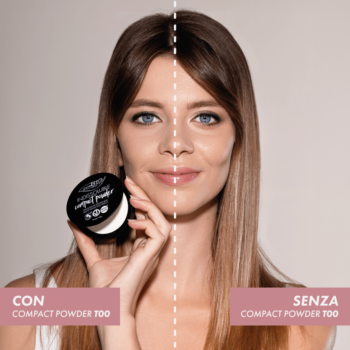 puroBIO Indissoluble Compact Powder T00 dettaglio tonalità