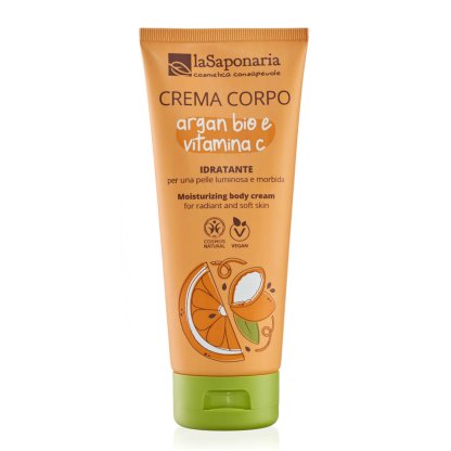 La Saponaria Crema Corpo Idratante Argan Bio e Vitamina C 200 ml