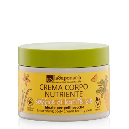 La Saponaria Crema Corpo Nutriente Soffice di Karitè Bio 200 ml