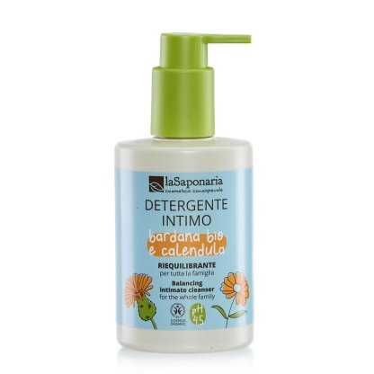 La Saponaria Detergente Intimo Riequilibrante Bardana Bio e Calendula 250 ml