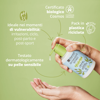 La Saponaria Detergente Intimo Protettivo Tè Verde Bio e Ialuronico seconda immagine