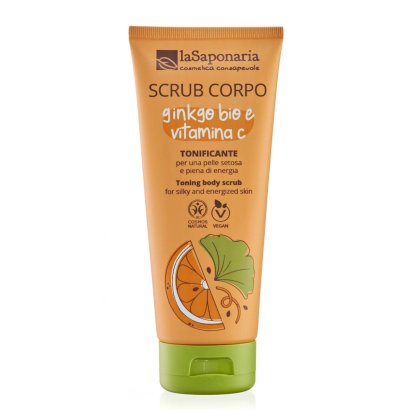 La Saponaria Scrub Corpo Tonificante Ginkgo Bio e Vitamina C 200 ml
