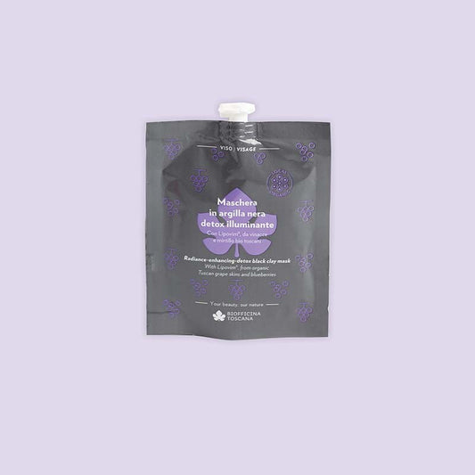 Maschera in argilla nera detox-illuminante Biofficina Toscana