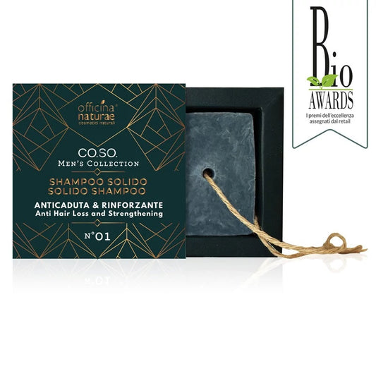 Shampoo Solido Uomo Anticaduta e Rinforzante N°01 - Officina Naturae
