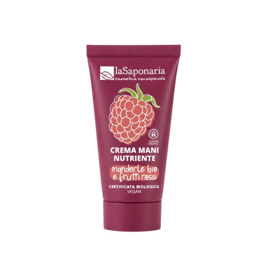 Crema Mani Nutriente – Mandorle e Frutti Rossi – La Saponaria